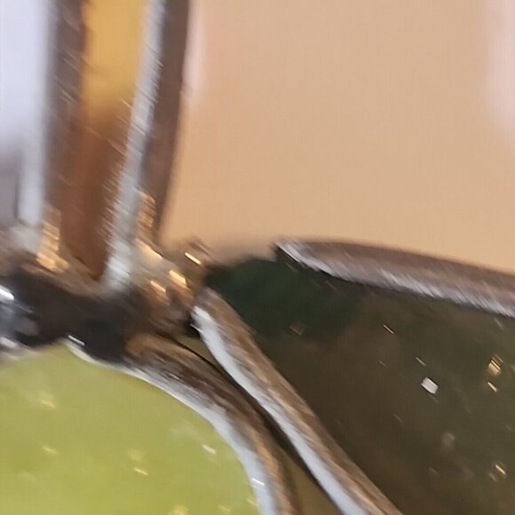 AS IS READ Stained Glass Pear Suncatcher Fruit Window Hanging Needs Repair - Picture 5 of 6